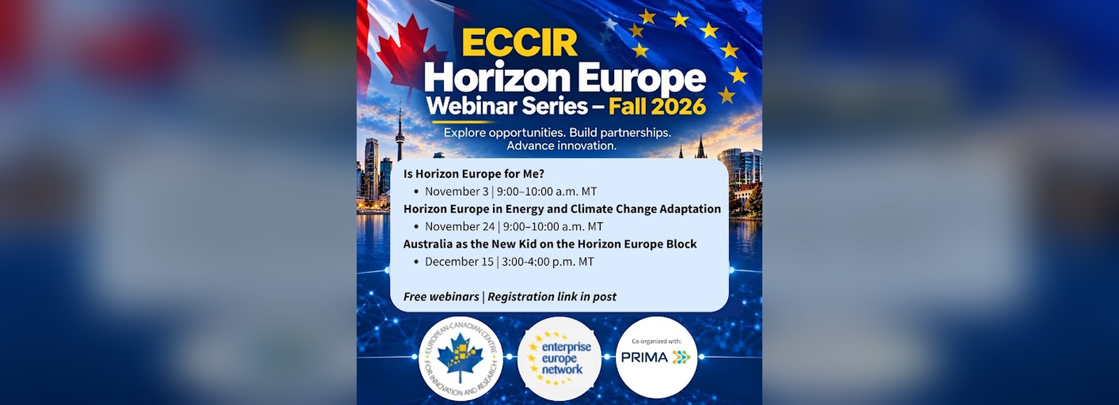 Canada Partnering with ‘Horizon Europe’ – Webinar Series